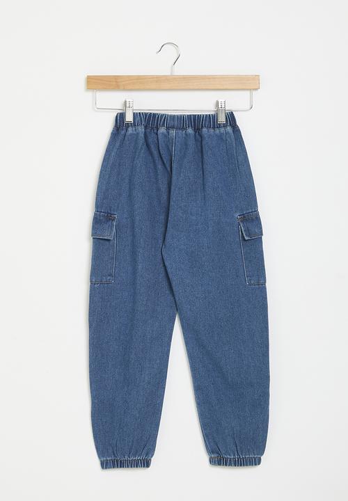 Pop Candy - Denim joggers - dark blue