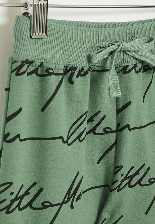 Pop Candy - Printed joggers - olive green