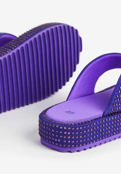 H&M - Flatform flip-flops - dark purple