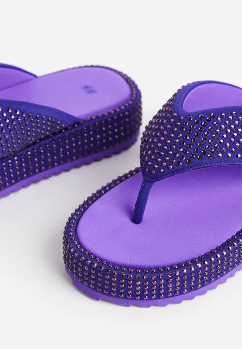 H&M - Flatform flip-flops - dark purple
