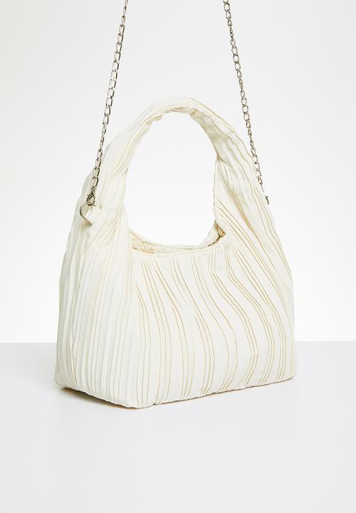 Superbalist - Plisse shoulder bag - cream