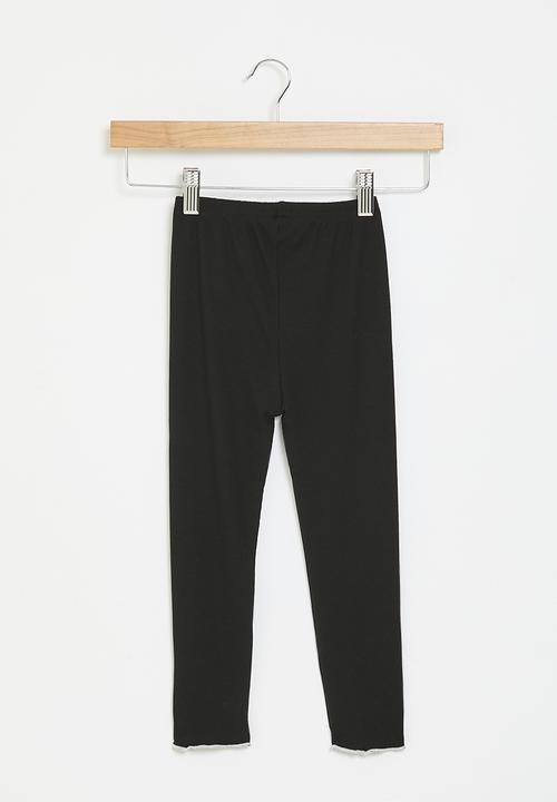 Pop Candy - Bow décor leggings - black