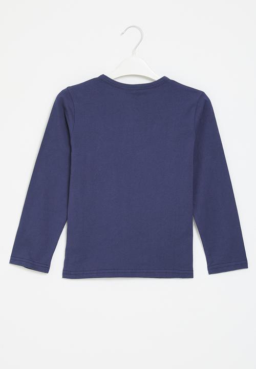 Pop Candy - Button down henley - navy