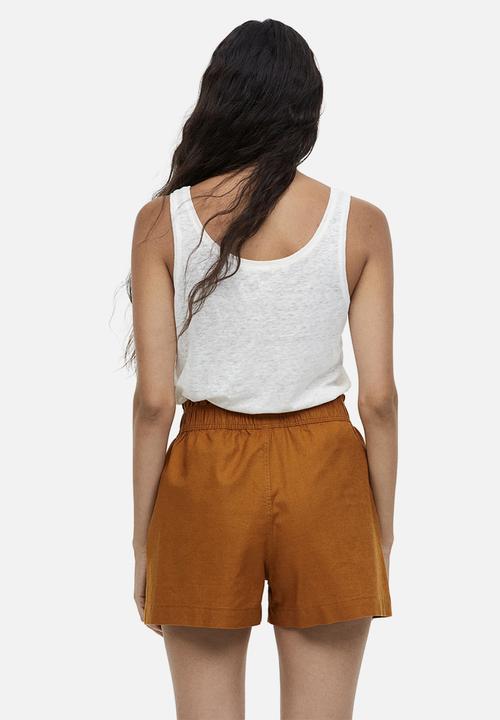 H&M - Linen shorts - brown