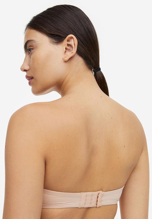 H&M - Jersey push-up balconette bra - light beige