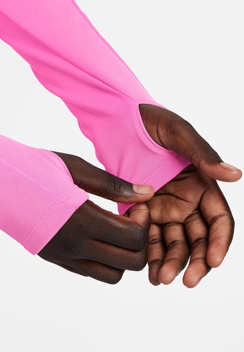 Nike - W nk df pacer crew - playful pink/reflective silver