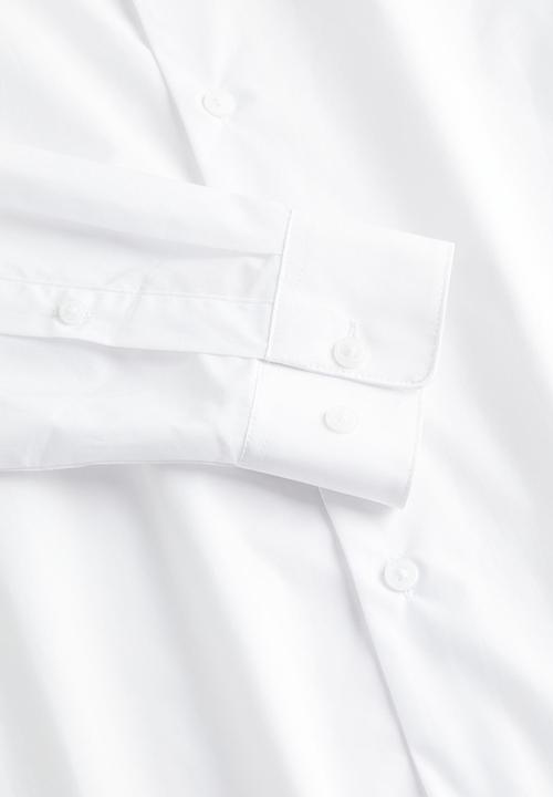 H&M - Regular fit poplin shirt - white