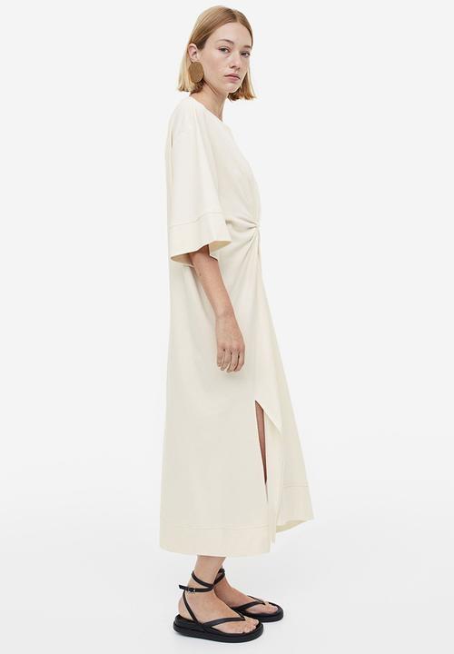 H&M - Oversized t-shirt dress - cream 