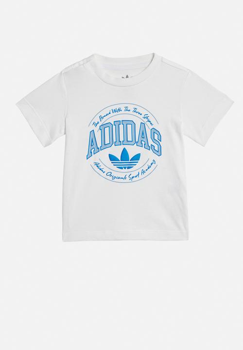 adidas Originals - Short tee set - white & night indigo