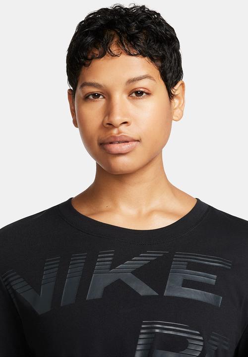 Nike - W nike pro short sleeve - black