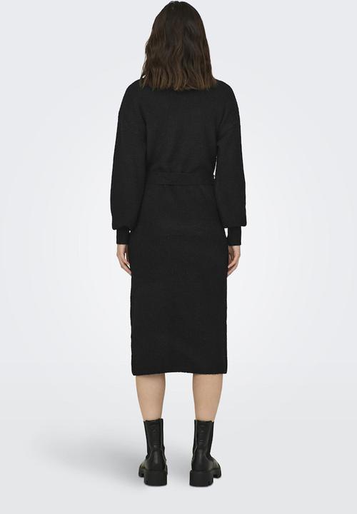 ONLY - Thilde Life L/S Dress Ex Knt - black