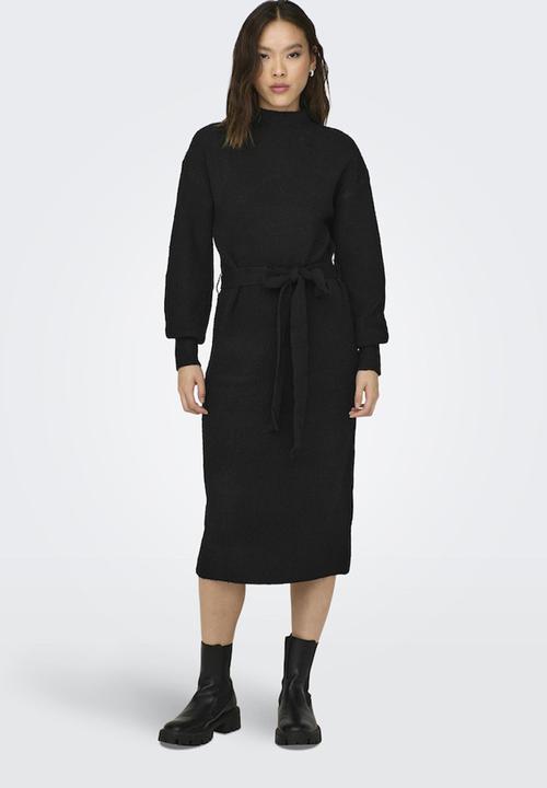 ONLY - Thilde Life L/S Dress Ex Knt - black