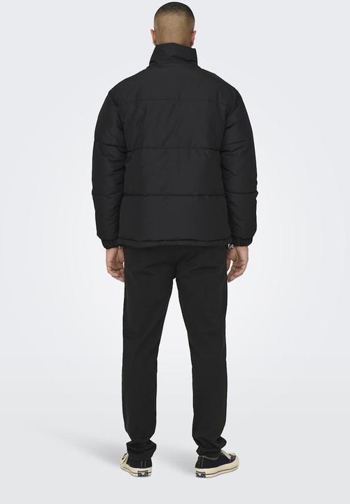 Only & Sons - ONSCatch Puffer Jacket Otw - Black