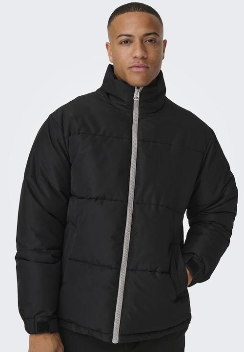 Only & Sons - ONSCatch Puffer Jacket Otw - Black