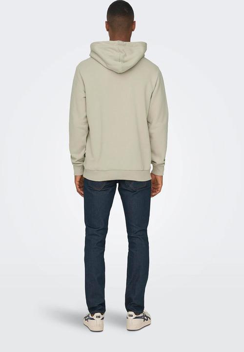 Only & Sons - ONSCeres Hoodie Sweat - Silver Lining