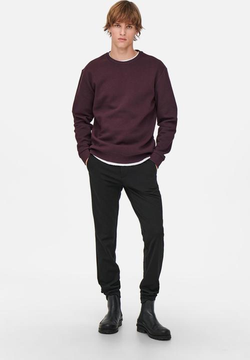 Only & Sons - ONSCeres Crew Neck - Fudge