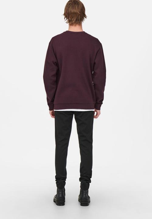 Only & Sons - ONSCeres Crew Neck - Fudge