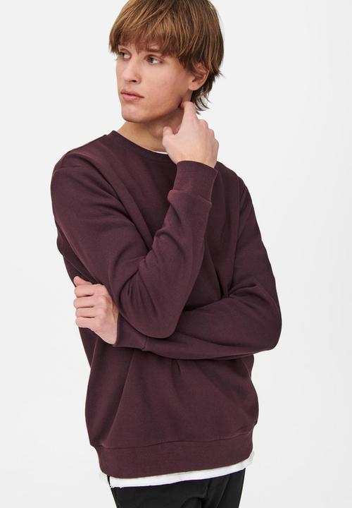 Only & Sons - ONSCeres Crew Neck - Fudge