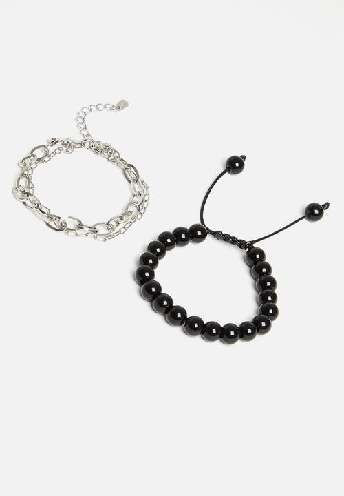 Superbalist - Keith bracelet pack - black