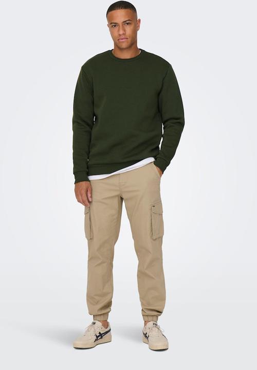 Only & Sons -  ONSCeres Crew Neck - Rosin