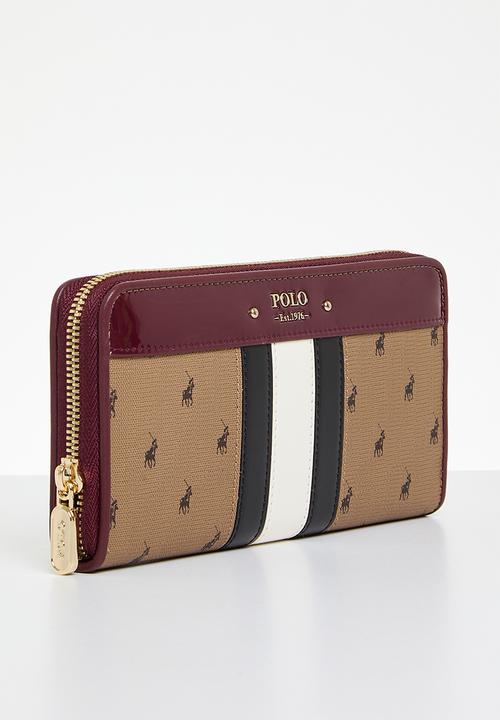 POLO - Manhattan zip around purse - burgundy