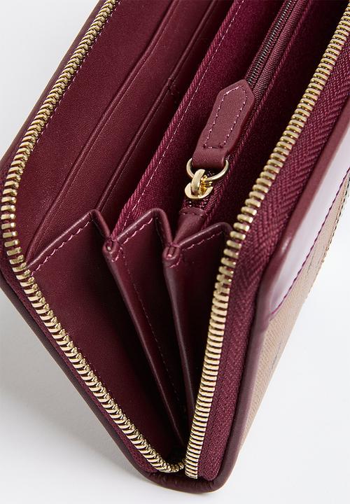POLO - Manhattan zip around purse - burgundy