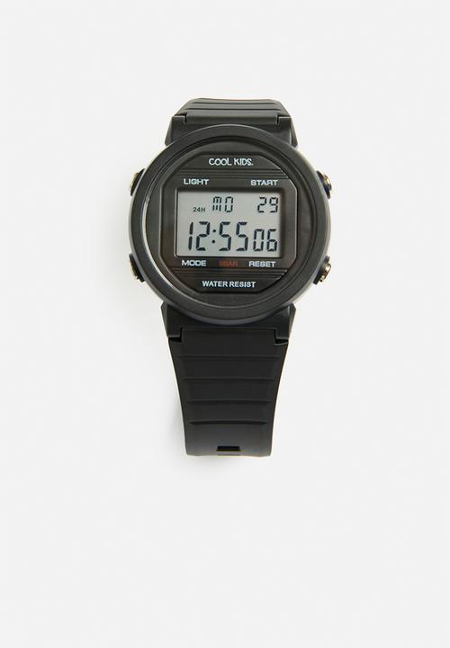 Cool Kids - Track digital 50m watch - black
