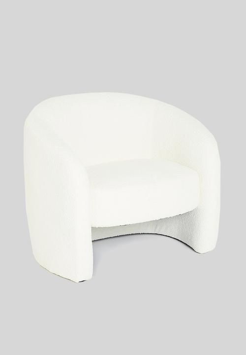 Sixth Floor - Bodi sherpa occasional chair - white