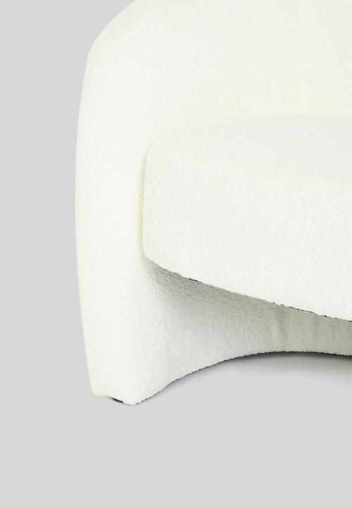 Sixth Floor - Bodi sherpa occasional chair - white