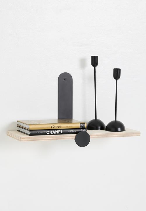 Native Decor - Calire wall mounter shelf - black