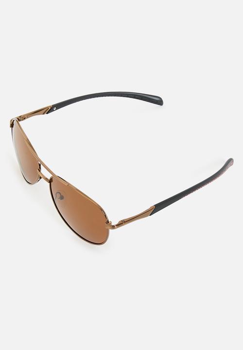 Lark & Crosse - Kevin aviator sunglasses - brown
