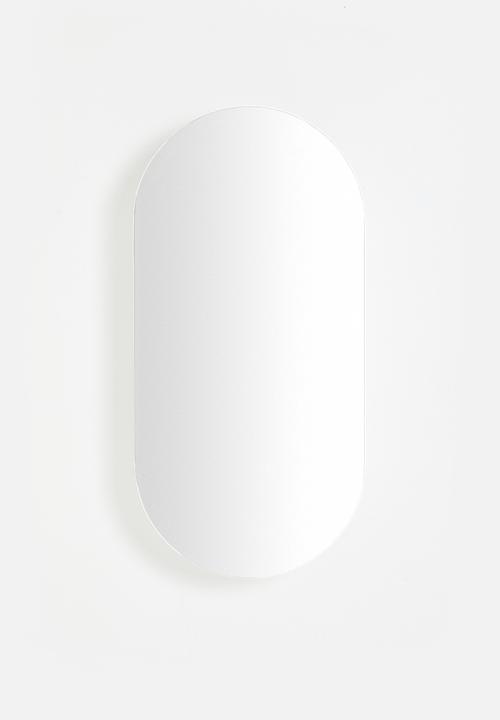 Native Decor - Wall mounted pill bathroom cabinet - white
