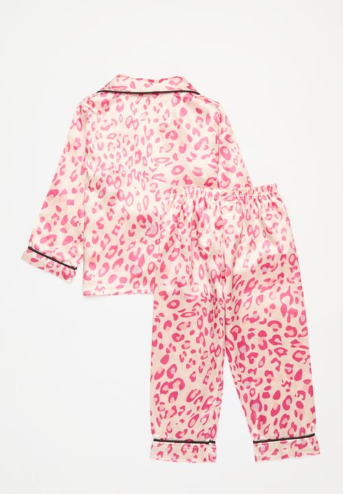 Pop Candy - Contrast piping pj set - pink