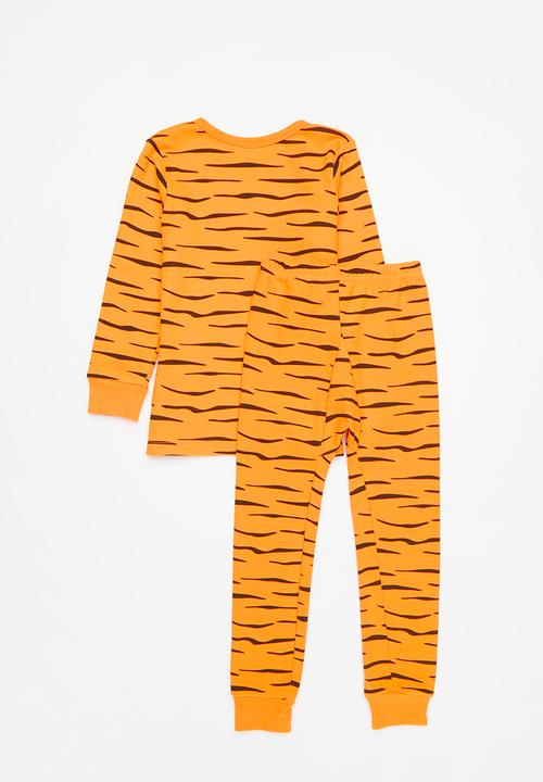 Pop Candy - Tiger print pj set - orange