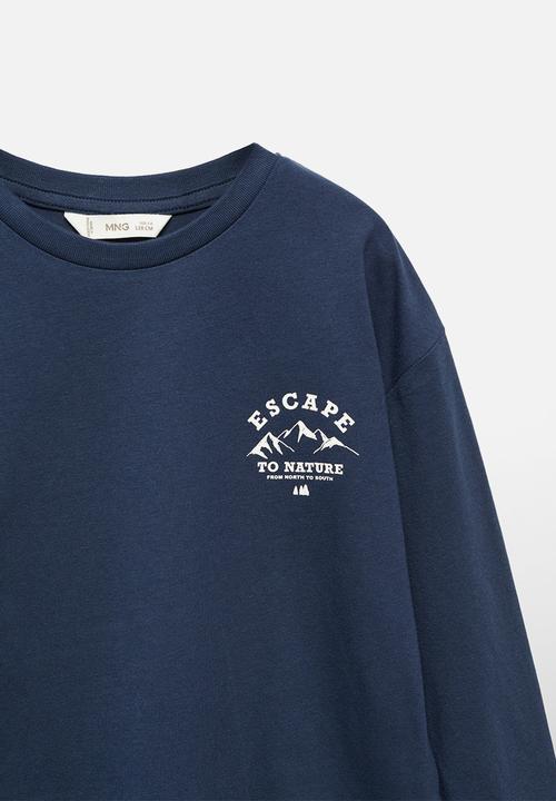 MANGO - T-shirt discover - navy