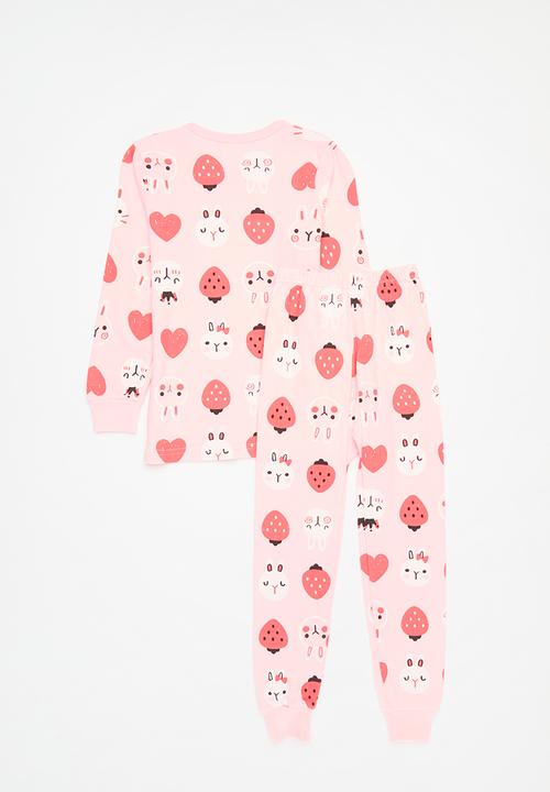 Pop Candy - Printed long sleeve  pj set - pink