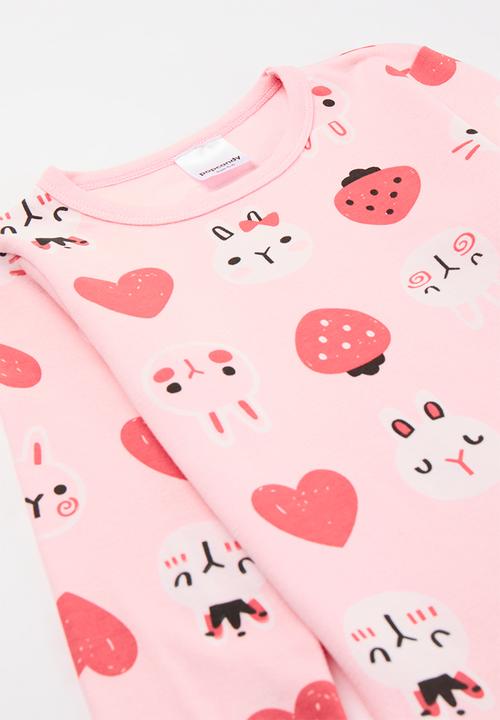 Pop Candy - Printed long sleeve  pj set - pink