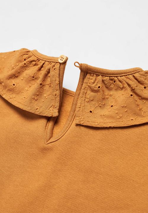 MANGO - Sweatshirt olivia - ochre