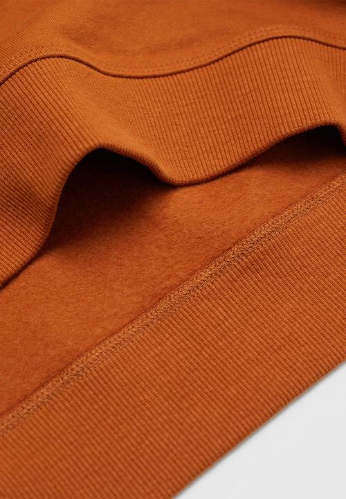 MANGO - Sweatshirt peak - ochre