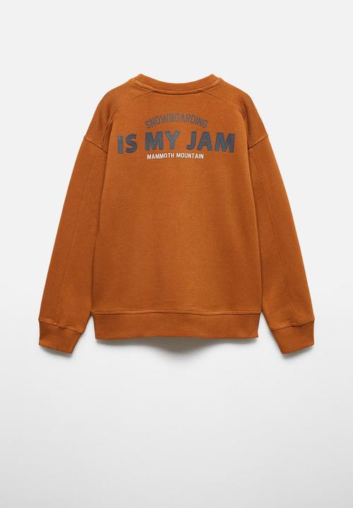 MANGO - Sweatshirt peak - ochre
