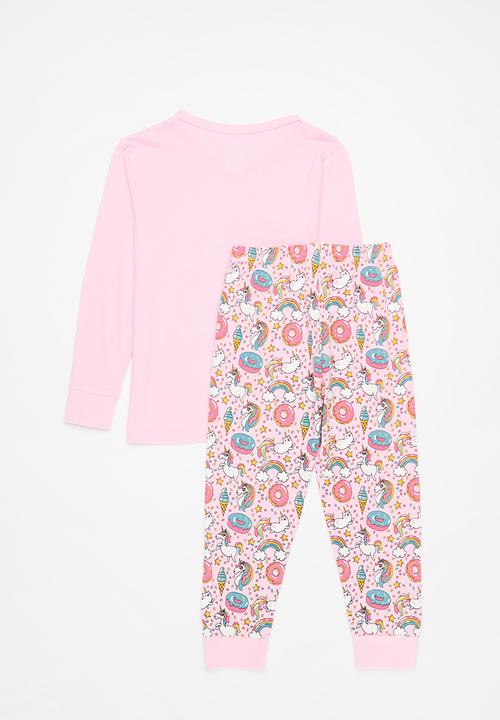 Pop Candy - Unicorn print pj set - pink