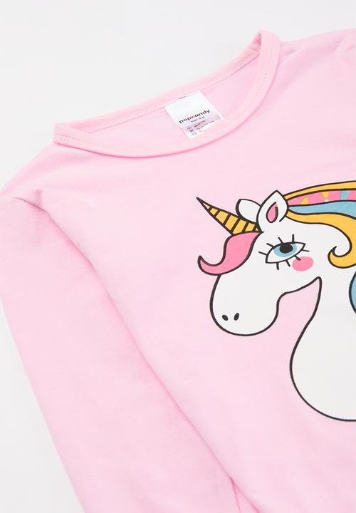 Pop Candy - Unicorn print pj set - pink