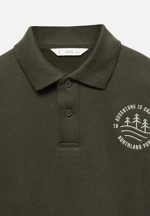 MANGO - Sweatshirt nature - dark green