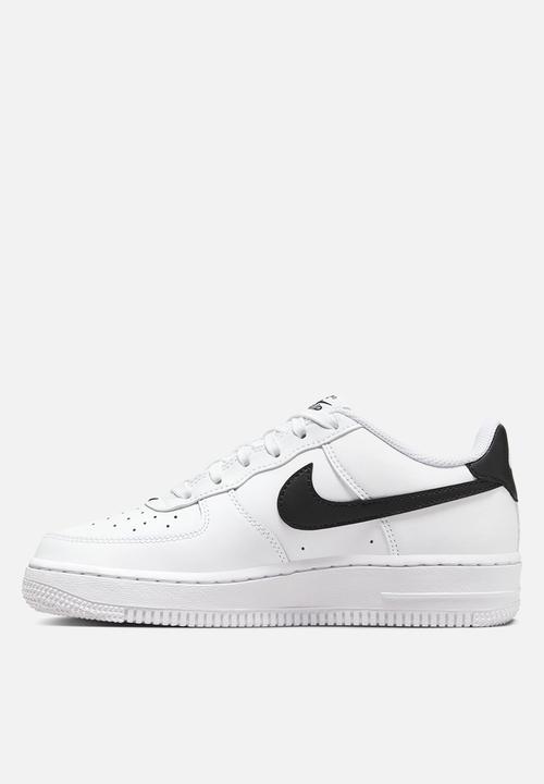 white & black air force 1 lv8 utility trainers youth
