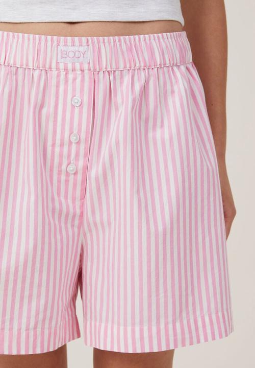 Cotton On - Boyfriend boxer short - lovers blush stripe