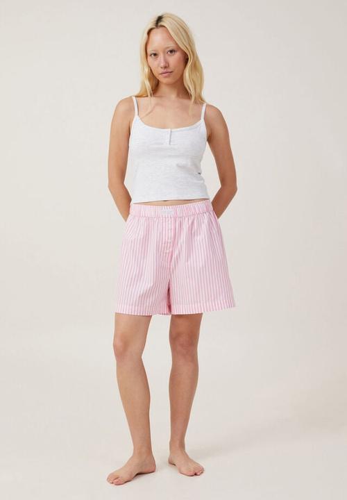 Cotton On - Boyfriend boxer short - lovers blush stripe