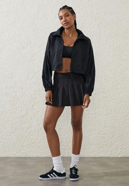 Cotton On - Cropped contrast anorak - black