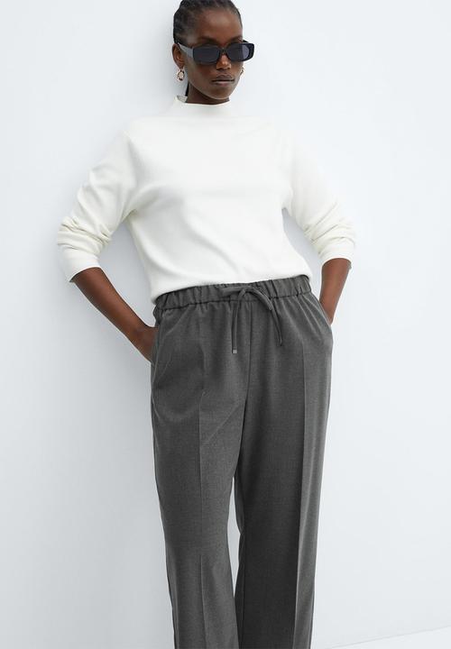 MANGO - Plus trousers lazy - medium gray