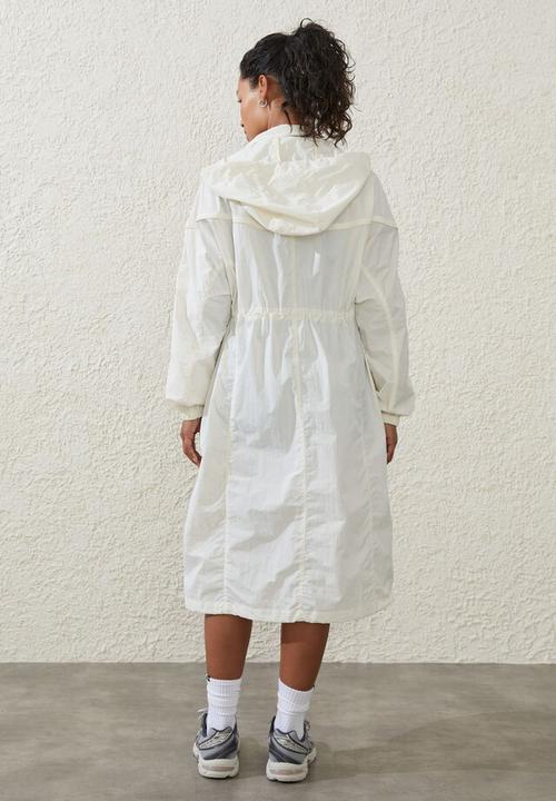 Cotton On - Longline anorak - coconut milk