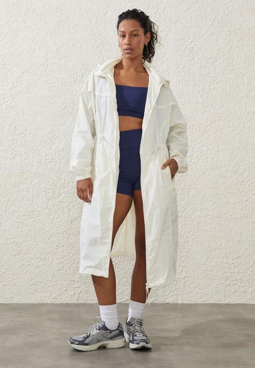 Cotton On - Longline anorak - coconut milk